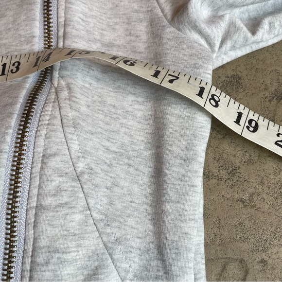 My Beloved Women’s Gray Asymmetrical Zip-up Sweatshirt Sz M - Picture 5 of 8
